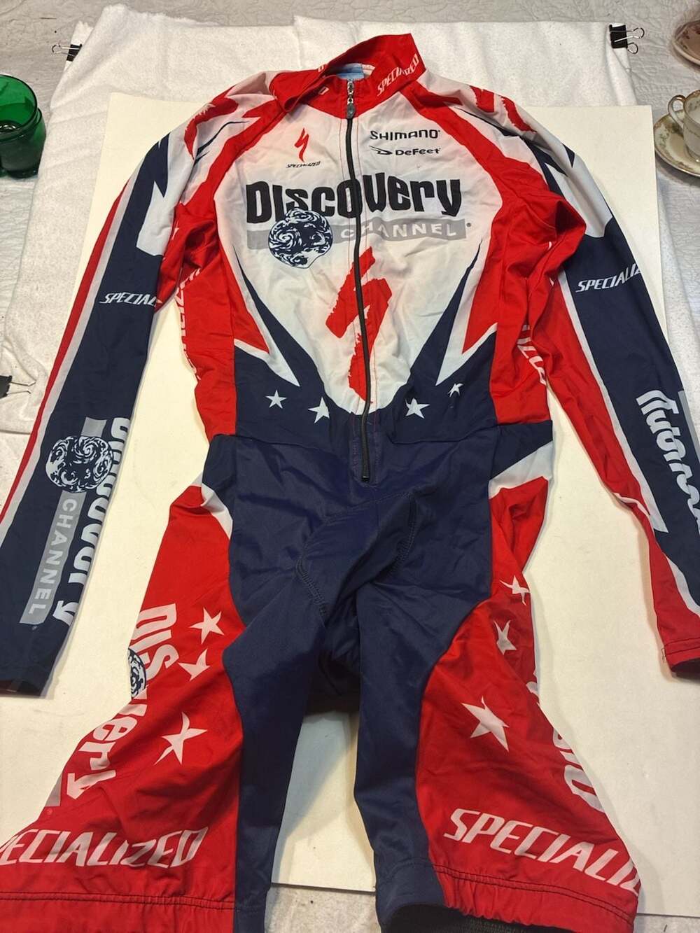 Vintage Squadra Discovery Channel USA Cycling Development Foundation Skinsuit